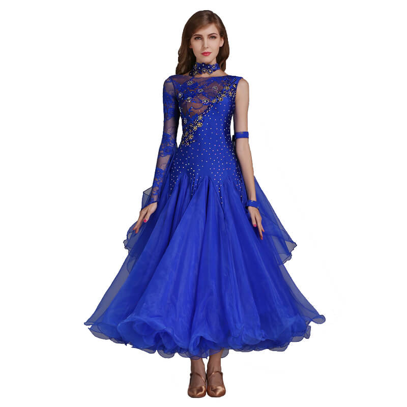Womens Ball Gown Maxi Boat Neck One Sleeve Ballroom Dress Glitter DANCEYM Womens Ball Gown Maxi Boat Neck One Sleeve Ballroom Dress Glitter DANCEYM