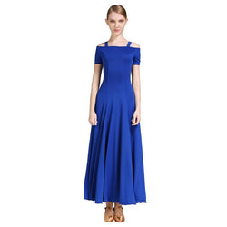 Slip Maxi Ballroom Dress-Sapphire Blue