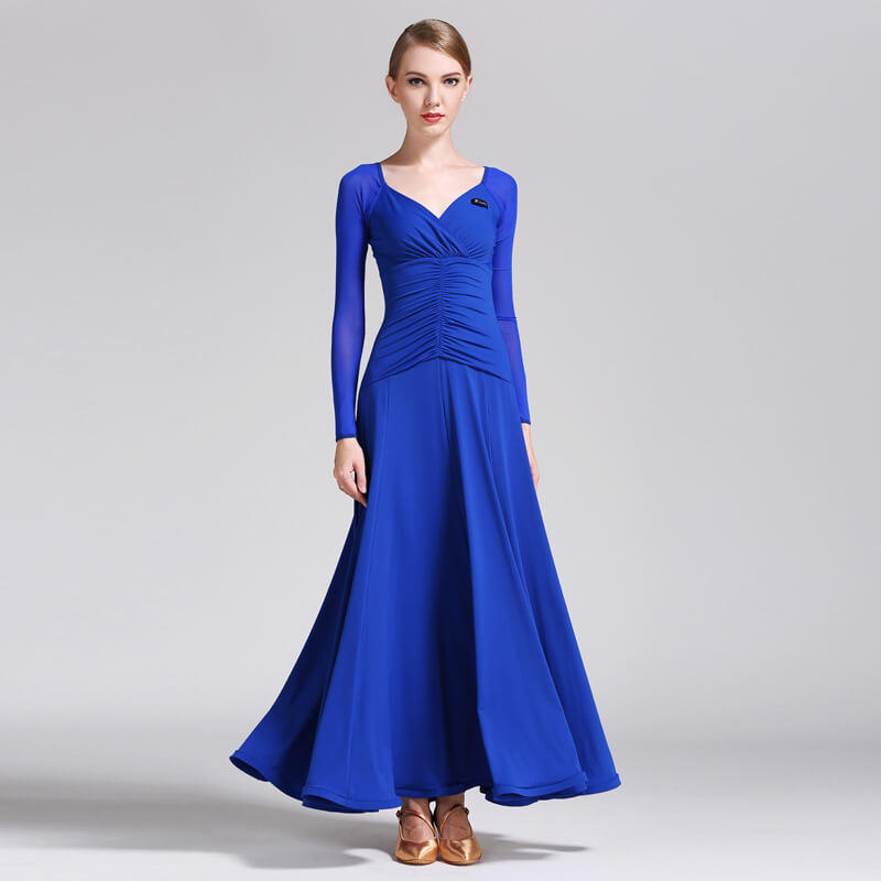 sapphire blue ballroom dress