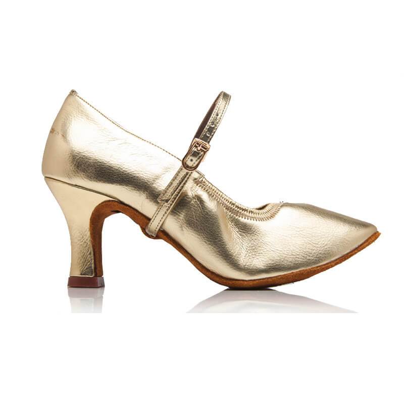 women gold ballroom shoes