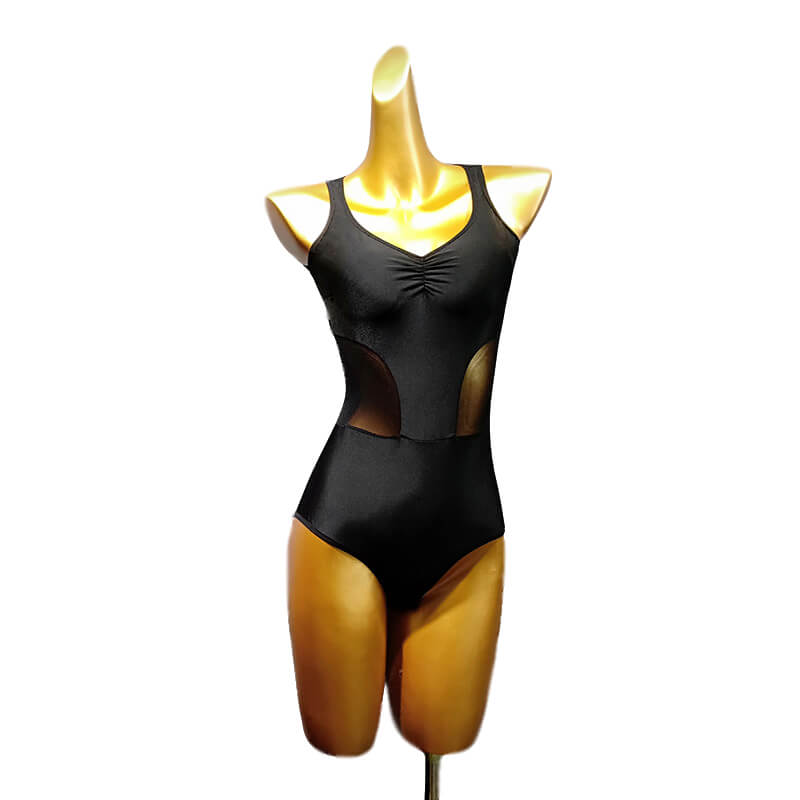 V Neck Sleeveless Latin Leotard