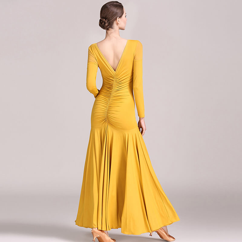 yellow ballroom dress