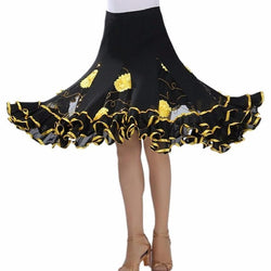 yellow ballroom skirt