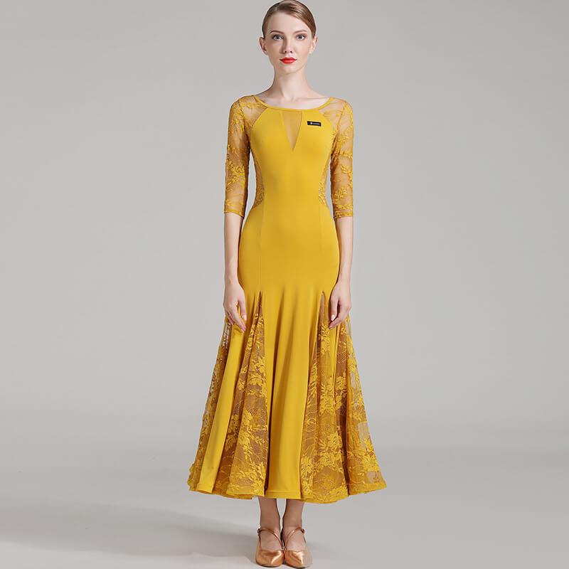 yellow ballroomdance dress 1